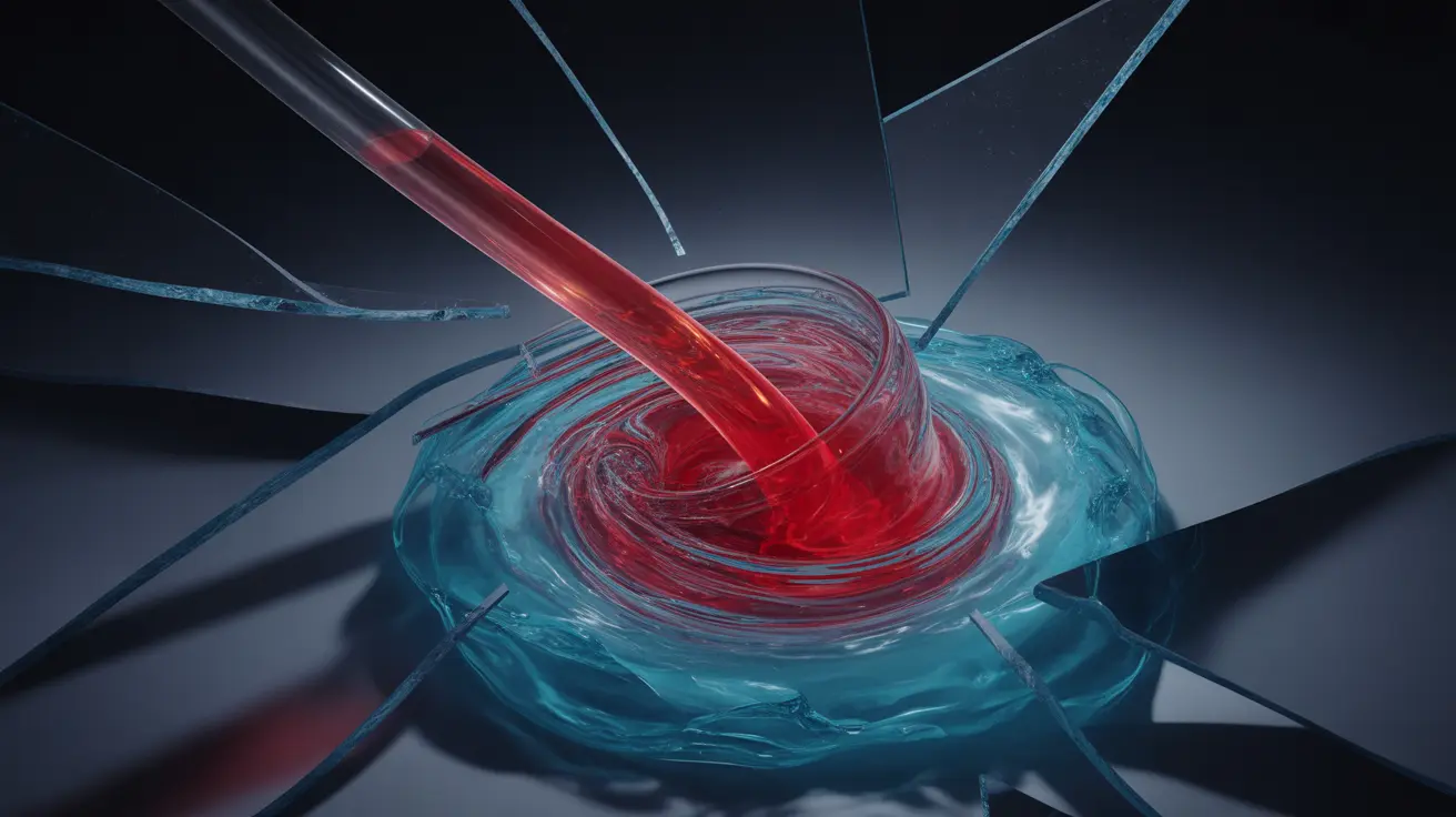 Abstract concept of alcohol absorption into bloodstream bypassing digestive filters, with dramatic lighting in a contrasting red and blue color scheme