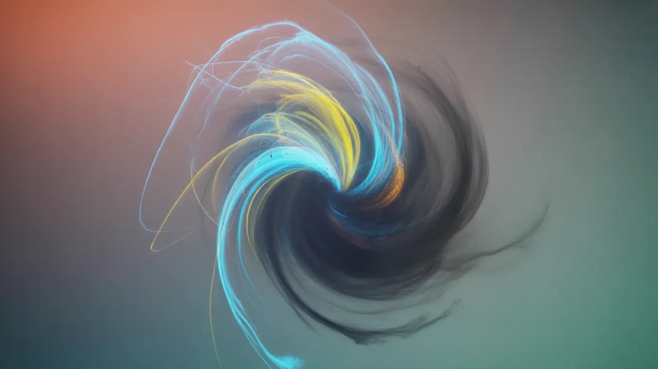 Abstract visualization depicting alcohol's dual nature, with bright colors showing stimulant effects and darker tones for depressant effects.