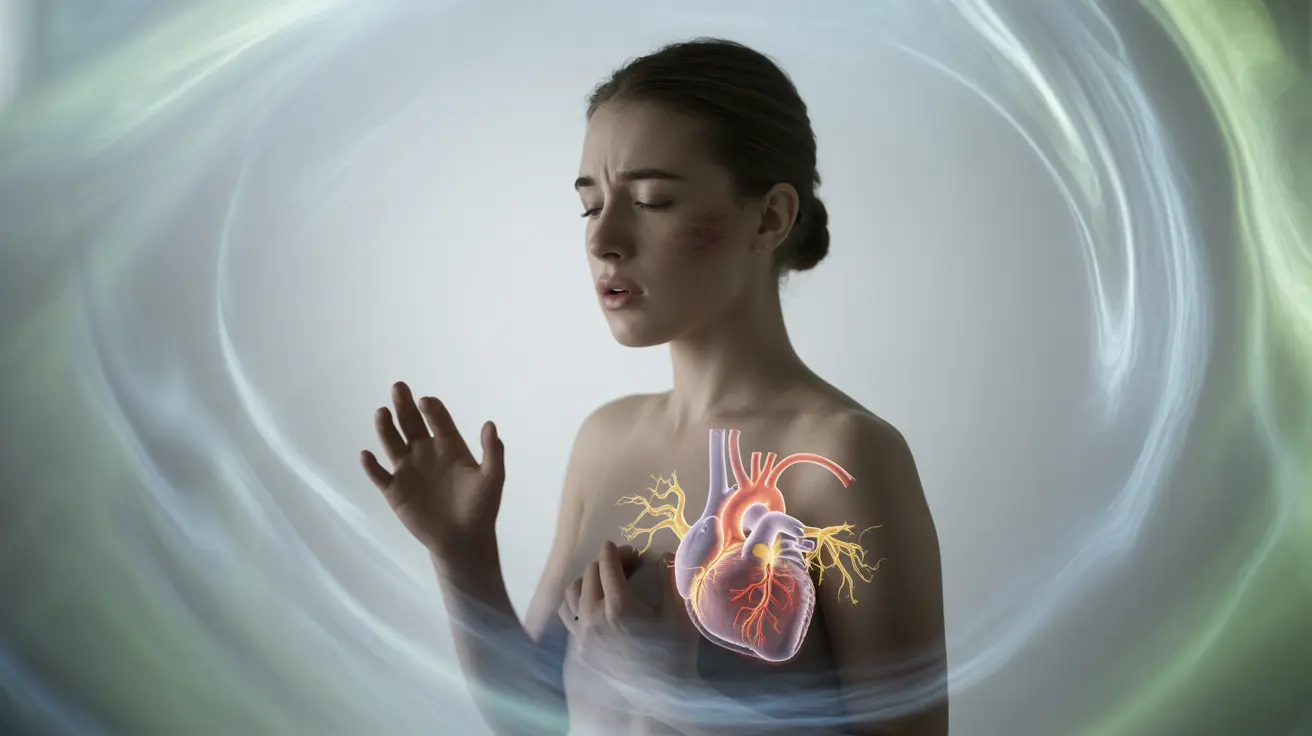 Detailed illustration of a human figure showing alkalosis symptoms like confusion and muscle twitching, with highlighted organs such as the brain and heart in a clinical context.