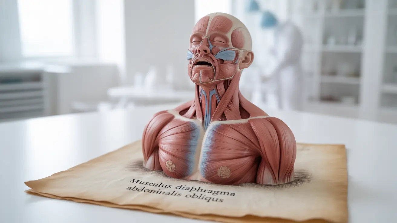 Detailed anatomical illustration of the upper abdomen and diaphragm, showing muscle strain during coughing, with labels and bright background.