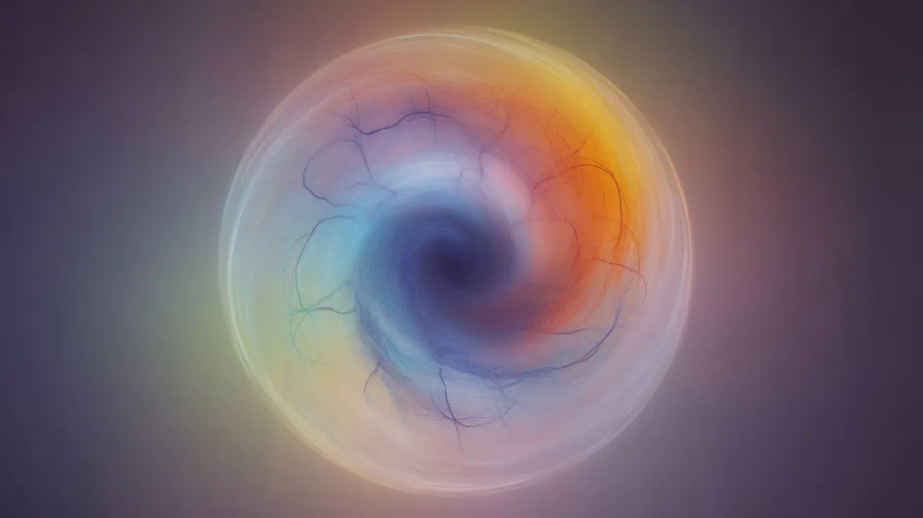 Abstract concept of brain transitioning between sleep and wakefulness with vibrant and muted colors depicting neural activity