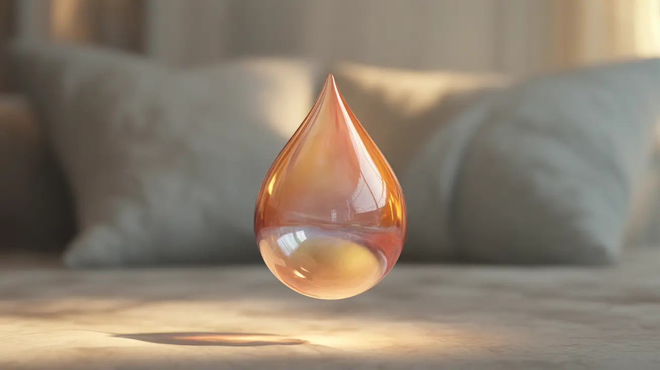 Abstract concept, soft lighting, warm translucent shapes symbolizing tears and emotional vulnerability, suggesting connection and empathy