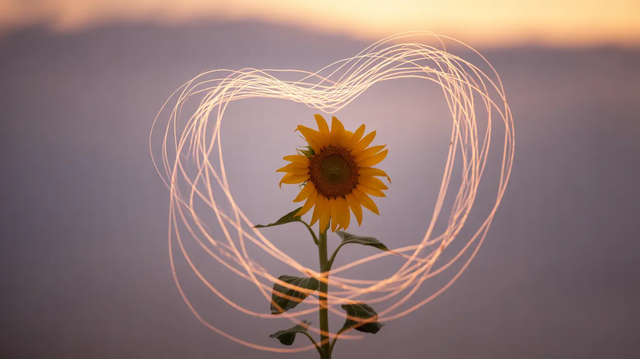 Abstract concept illustration with soft warm colors and interconnected lines symbolizing support and connection for trauma survivors, evoking empathy and community.