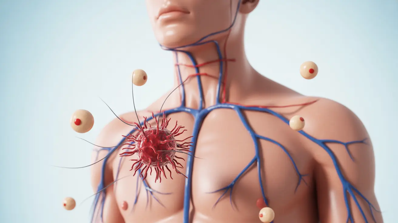 Detailed illustration highlighting the human nervous system, emphasizing the varicella-zoster virus traveling along nerve pathways, causing itching sensations and rash.