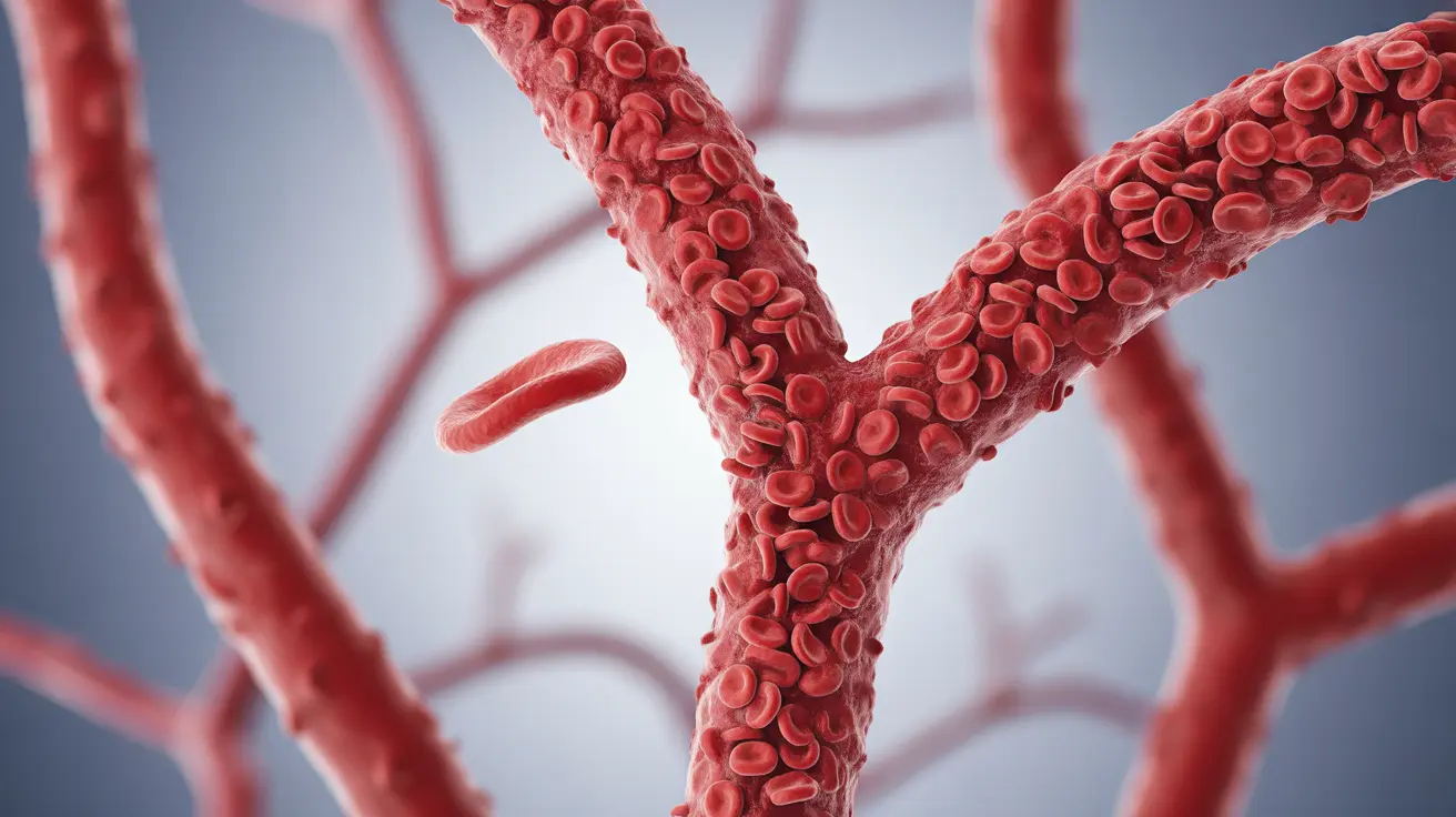 Microscopic view of newborn blood vessels showing high concentration of red blood cells causing congestion, clinical focus
