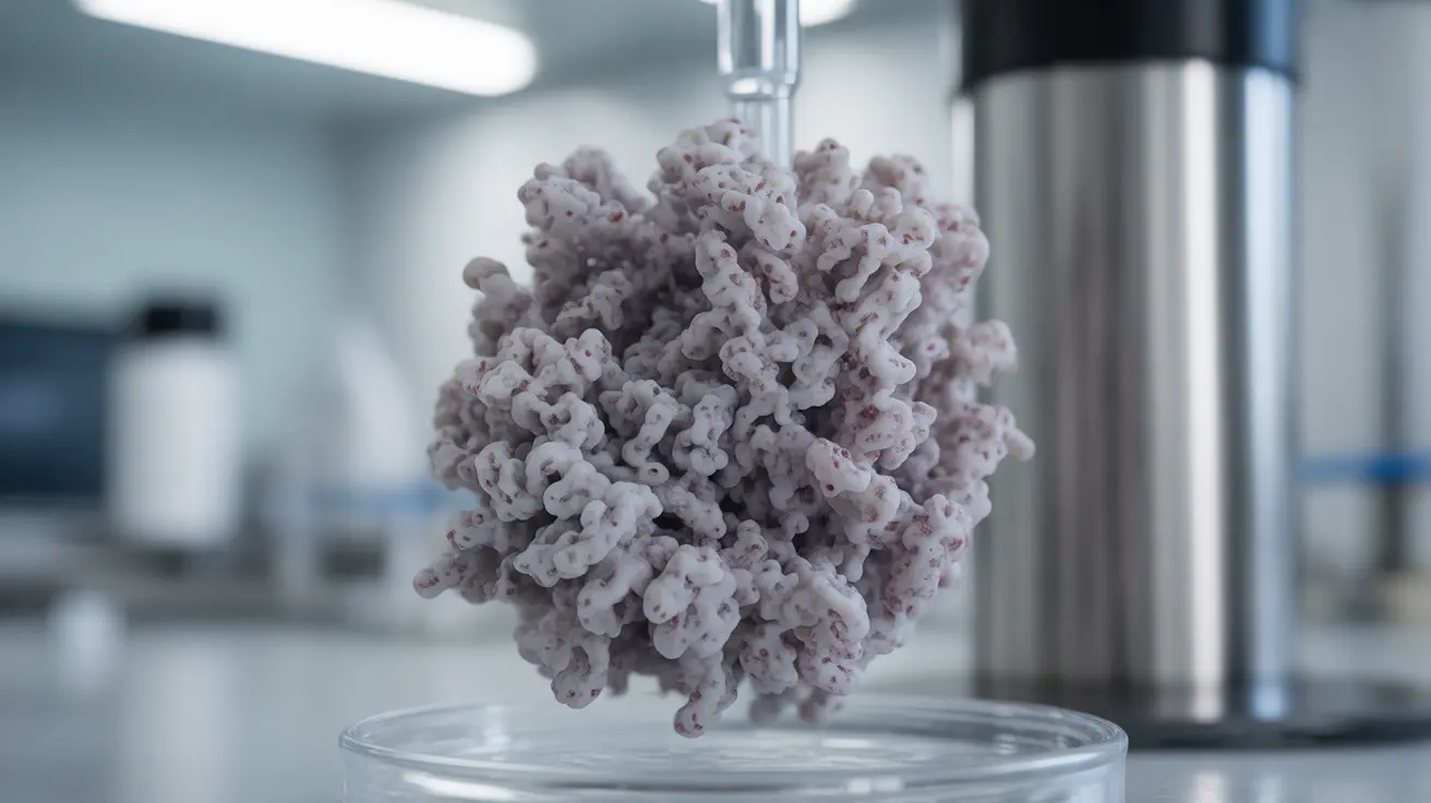 Detailed illustration of platelets clumping under microscope in clinical setting, showing platelet aggregation clearly in sterile laboratory